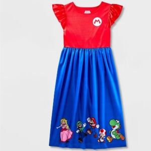 New XS 4/5 Super Mario Kids Costume - Red and Blue